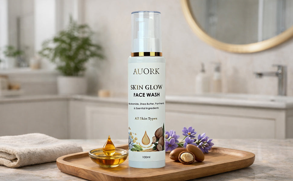 Auork Niacinamide Face Wash | Deep Cleanse, Hydration Boost & Natural Glow | With Shea Butter & Sea Buckthorn (100ml)